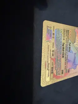POKEMON PIKACHU & ZEKROM GX TAG TEAM GOLD FOIL RAINBOW CARD Gold Foil Fan Art - Image 3