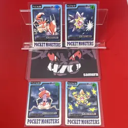 4set!! EX~NM-) Pokemon Card Carddas-Series Special Set Japanese Kingler Starmie - Image 1