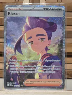 Pokemon TCG Kieran Sir 174/131 Prismatic Evolutions Holo Card NM/M Condition - Image 1