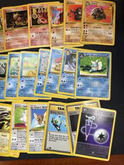1st Edition Pokemon Card Lot DMG NM MP HP Vintage TCG VTG Trading Cards 90s Y2K - Image 3