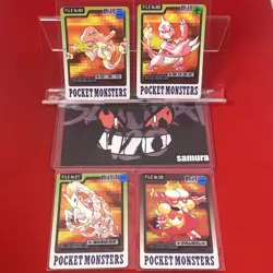 4set EX+~NM-) Pokemon Card Carddas-Series Special Set Japanese Charmander Ponyta - Image 1