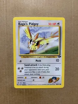 Koga's Pidgey 80/132 Gym Challenge - Common Pokemon Card - NM/Mint - Image 1