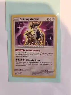 Pokemon Shining Arceus Legends Card 57/73 SM Shiny Holo Rare - Image 1