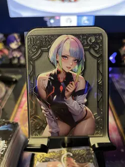 Goddess Story Metal Card Serialized Anime Waifu Cyberpunk Lucie - Image 1