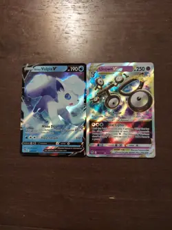 Pokemon Silver Tempest Vulpix V And Unown VStar 2 Card Lot - Image 1