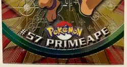 PRIMEAPE #57, Series 1 - 2000, Topps TV Animation Edition Chrome Pokemon Card - Image 2