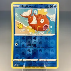 Magikarp 039/192 Reverse Holo w/ Pikachu SWSH02: Rebel Clash Pokemon Card LP - Image 1