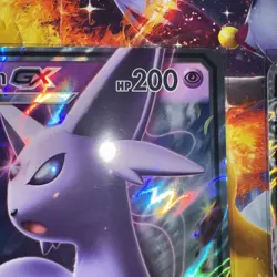 Pokemon TCG JUMBO CARDS Umbreon GX Sm36 Espeon GX Sm35 SM36 Black Star - Image 4