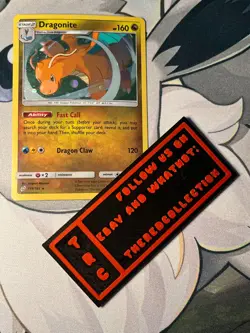 Pokemon Card TCG - Dragonite - Sun Moon Team Up - 119/181 - Cosmos Holo Rare - Image 1