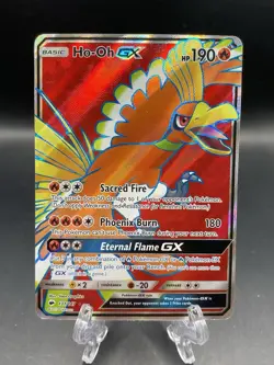 Ho-Oh GX 131/147 SM Burning Shadows 2017 Pokemon TCG Card Full Art Holo Rare - Image 1