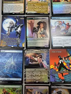 Spider-Man MTG 49 Card Lot Collector Boosters Cards Rares Mythics Holos & MORE - Image 5