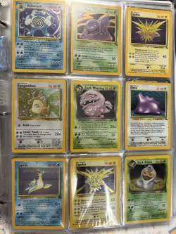 Old Pokemon Cards VINTAGE Rare Collection Holo WOTC 1999 Era Lot Of 9 Zapdos - Image 1