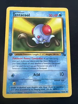 1st Edition Lot Of 9 Fossil Vintage 1999 WOTC Pokemon Cards - Image 2