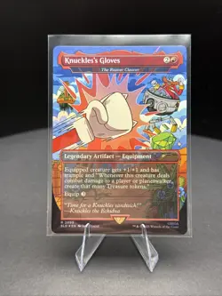 Knuckles's Gloves - The Reaver Cleaver (Rainbow Foil) Secret Lair Drop Foil - Image 1