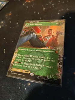 Miles Morales 0211 Borderless Marvel's Spider-Man MTG NM - Image 1
