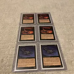 Lot of (6) 1995 Magic The Gathering Pit Scorpion x1 5th Fifth Edition RARE MTG - Image 1