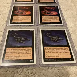 Lot of (6) 1995 Magic The Gathering Pit Scorpion x1 5th Fifth Edition RARE MTG - Image 2