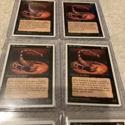 Lot of (6) 1995 Magic The Gathering Pit Scorpion x1 5th Fifth Edition RARE MTG - Image 3