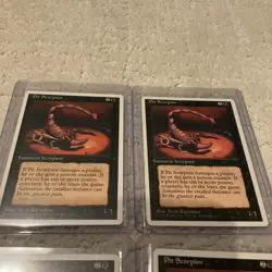 Lot of (6) 1995 Magic The Gathering Pit Scorpion x1 5th Fifth Edition RARE MTG - Image 4