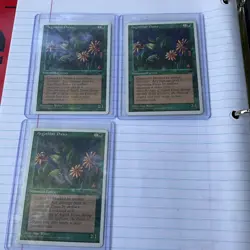 Lot of (3) 1995 MTG Argothian Pixies Antiquities Regular Common Light Play RARE - Image 1