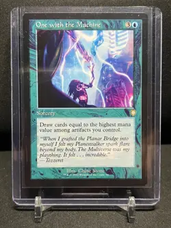 One with the Machine - Retro Frame MTG Magic 2022 The Brothers' War Commander NM - Image 1
