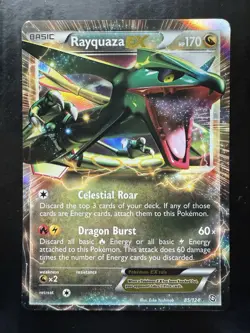Pokemon Rayquaza EX 85/124 Dragons Exalted Holo (NM) - Image 1