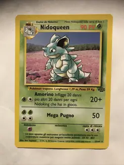 Pokemon TCG ITALIAN Jungle Nidoqueen 23/64 Regular Rare Card - Image 1