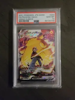 PSA 10 Pikachu VMAX CSR #223 Pokemon Sword & Shield VMAX Climax Japanese 2021 - Image 1