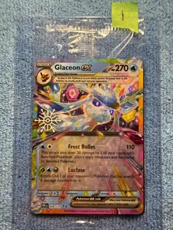 SEALED Pokemon Glaceon ex 026/131 Snowflake Holo Stamped Holiday Calendar 2025 - Image 1