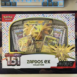 Zapdos Ex Collection Box - Pokemon TCG Scarlet & Violet 151 Sealed - Image 1
