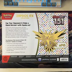 Zapdos Ex Collection Box - Pokemon TCG Scarlet & Violet 151 Sealed - Image 2