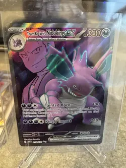 Team Rocket's Nidoking ex - Ultra Rare SV10: Destined Rivals 216/182 NM Pokemon - Image 1