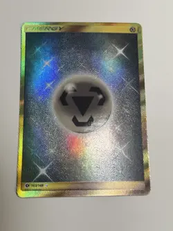 Pokemon TCG Metal Energy Full Art Holo Ultra Rare 163/149 Sun Moon Base - Image 1
