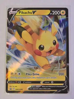 Pikachu V SWSH285 Black Star Promo Pokemon - Image 1