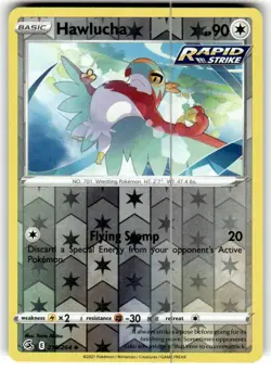 Hawlucha Reverse Holo - 216/264 - Fusion Strike Pokemon 2021 - Image 1