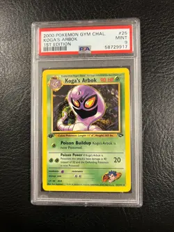Pokemon Gym Challenge #25 - Koga's Arbok - MINT - 1st Edition - PSA 9 - Rare! - Image 2