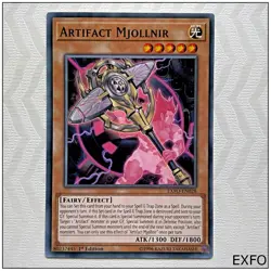 Artifact Mjollnir - EXFO-EN028 - Common 1st Edition Yugioh - Image 1