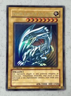 Yu-Gi-Oh BLUE EYES WHITE DRAGON 1st Edition BIK-S001 Spanish Blanco De Ojos Azul - Image 2