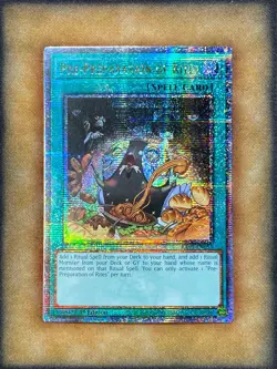Yugioh Pre-Preparation of Rites RA01-EN055 Quarter Century Secret Rare 1st Ed NM - Image 1