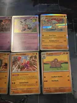 Pokemon 151 Lot 6 Card Mime, Haunter, Marowak, Rhyhorn, Dugtrio, Hitmonchan - Image 3