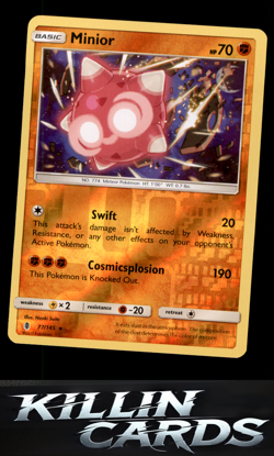 Reverse Holofoil Minior 77/145 Pokemon Holo Rare SM - Guardians Rising Card NM - Image 1