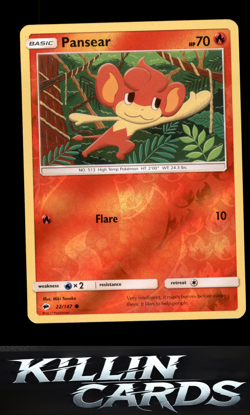 Reverse Holofoil Pansear 22/147 Pokemon Common SM - Burning Shadows Card NM - Image 1