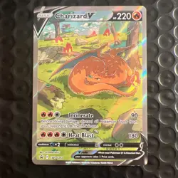 Pokemon TCG Charizard v SWSH260 Sword & Shield Promo Card Near Mint Condition - Image 1