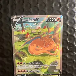 Pokemon TCG Charizard v SWSH260 Sword & Shield Promo Card Near Mint Condition - Image 4