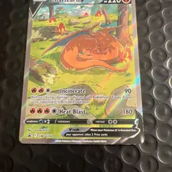 Pokemon TCG Charizard v SWSH260 Sword & Shield Promo Card Near Mint Condition - Image 5