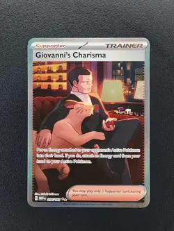 Giovanni's Charisma 204/165 MEW 151 Pokemon TCG Card NM - Image 1