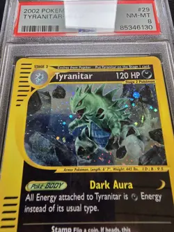 PSA 8 Tyranitar Holo 29/165 - Expedition Rare E Series Pokemon Card - Image 2