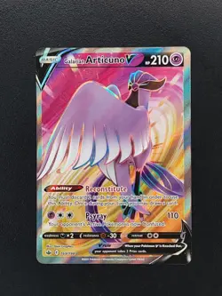 Galarian Articuno V 169/198 SWSH06 Chilling Reign Full Art Pokemon TCG Card NM - Image 1