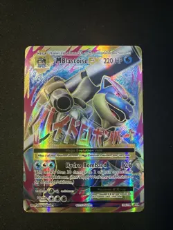 Pokemon TCG Mega M Blastoise EX Evolutions Full Art Ultra Rare Holo Card 102/108 - Image 1