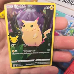 Pokemon TCG Celebrations Pikachu Card 5/25 Holographic, Near Mint Condition - Image 1